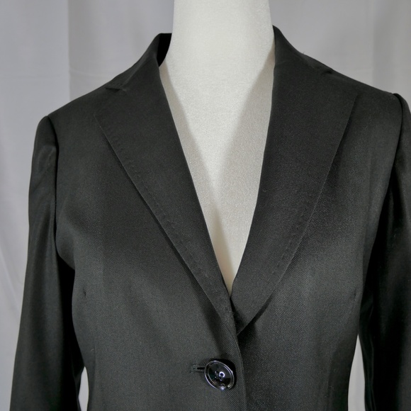 Max Mara Virgin Wool Silk Blended Two Button Blazer - Picture 2 of 10
